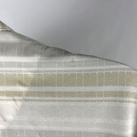 Mens Nike Golf Dri-Fit Tiger Woods Short Sleeve Button Up Shirt Sz XL Striped - Picture 5 of 9